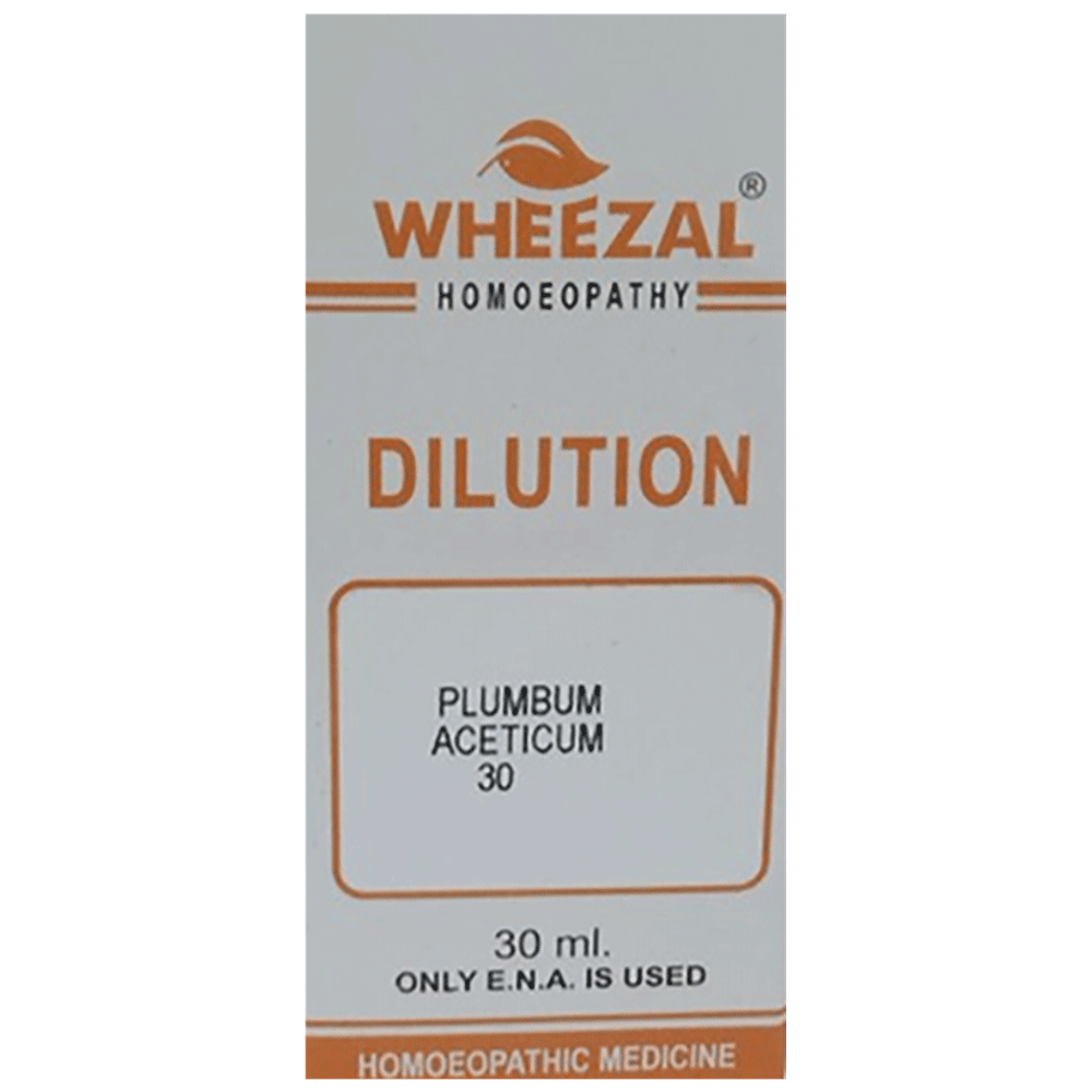 Wheezal Plumbum Acet Dilution 30 bottle of 30 ml Dilution