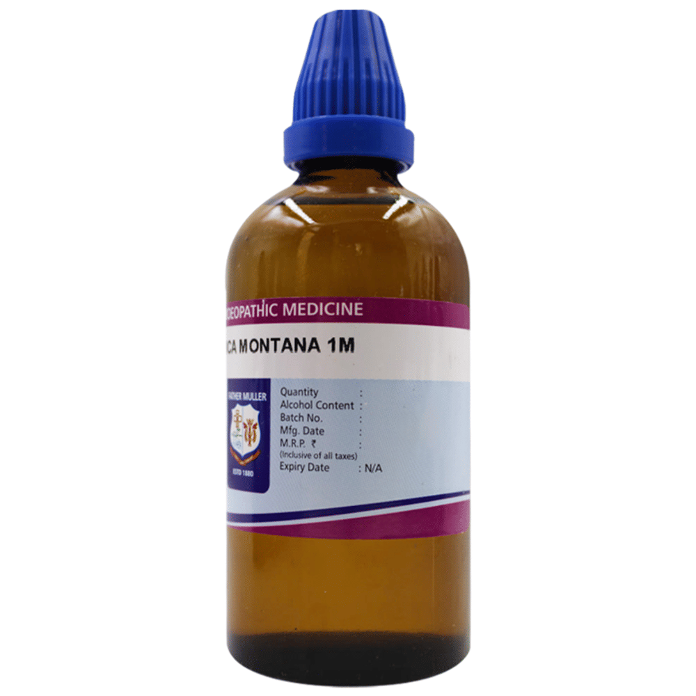 Father Muller Arnica Montana 1M Drop bottle of 100 ml Drop