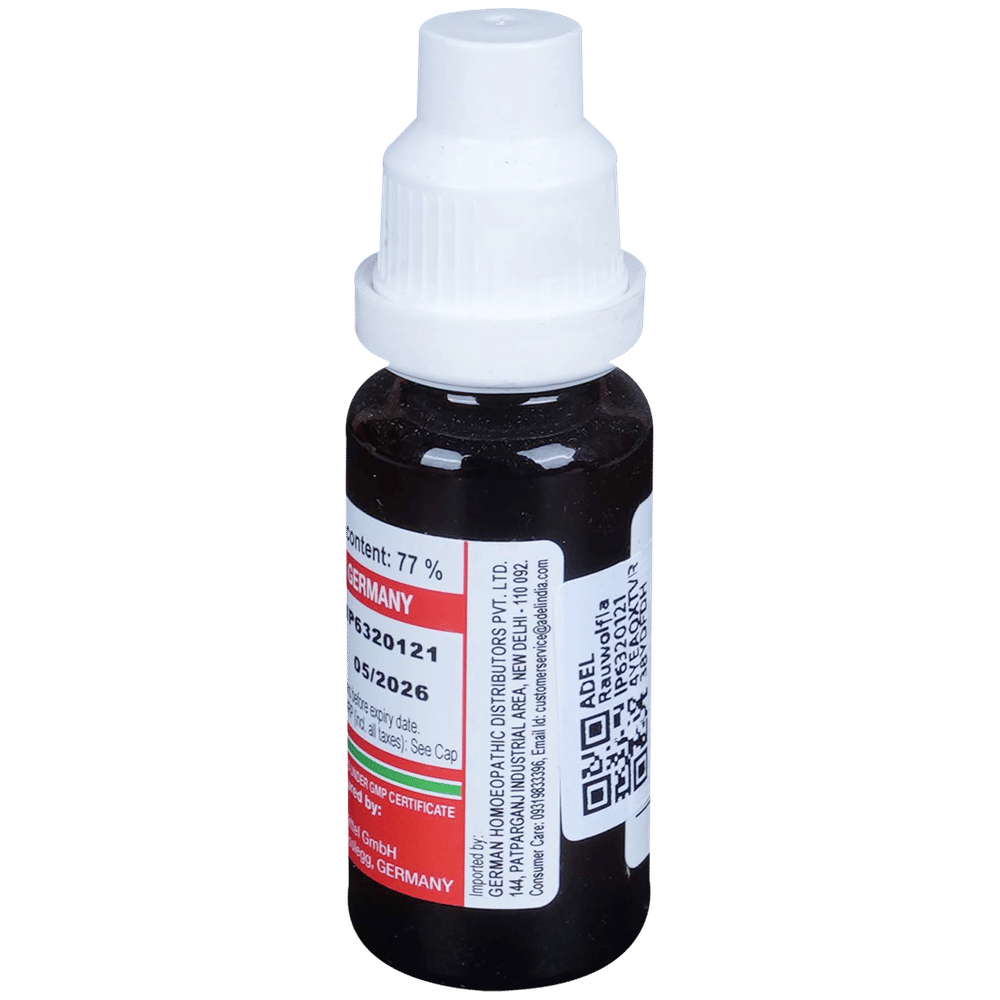 ADEL Rauwolfia Mother Tincture Q bottle of 20 ml Mother Tincture