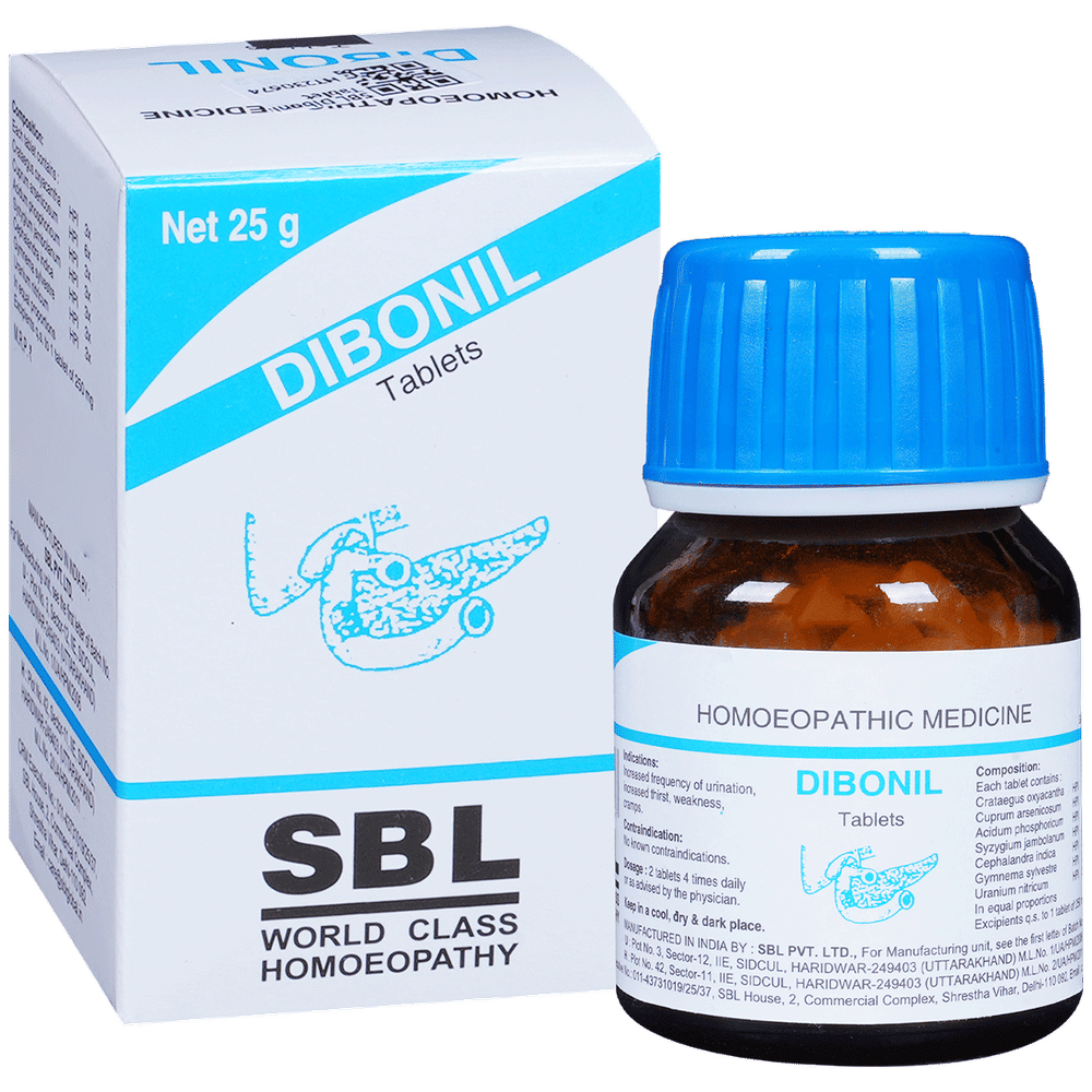 SBL Dibonil Tablet bottle of 25 gm Tablet