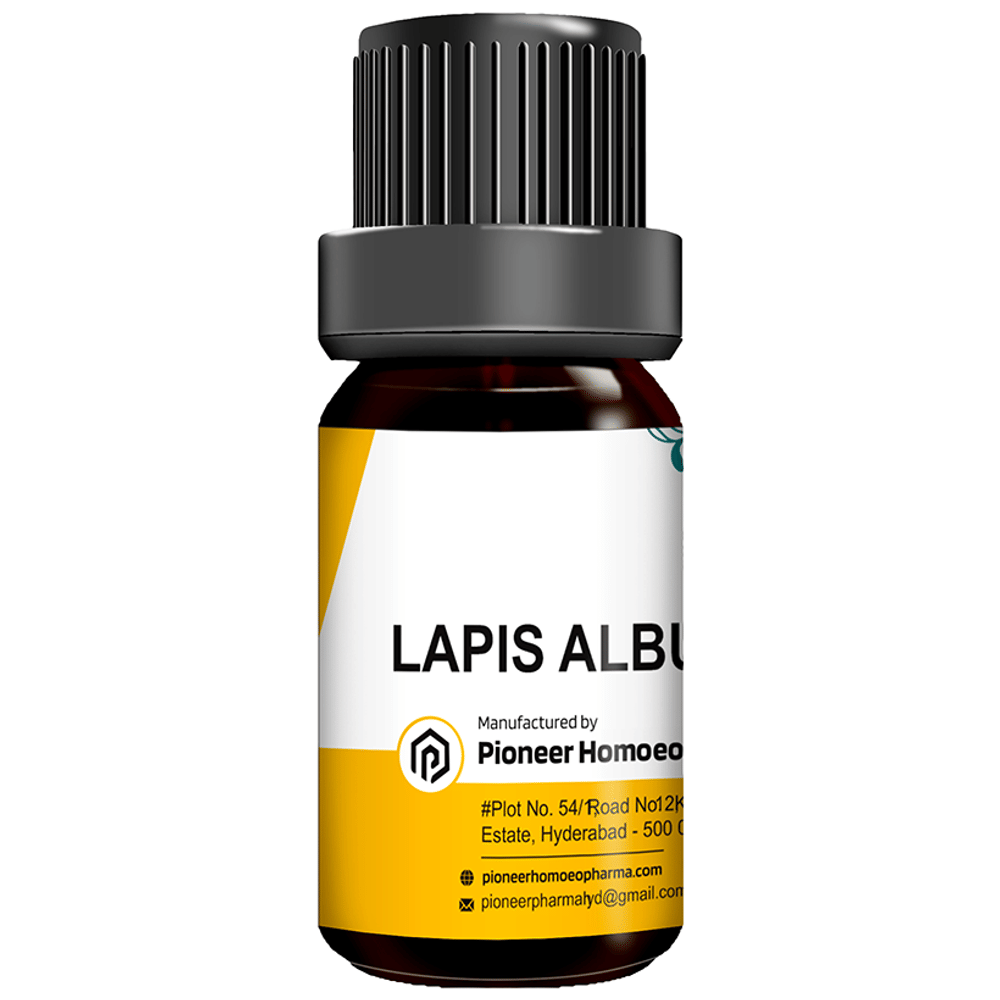 Pioneer Pharma Lapis Albus Globules Pellets Multidose Pills 30 CH bottle of 150 tablets