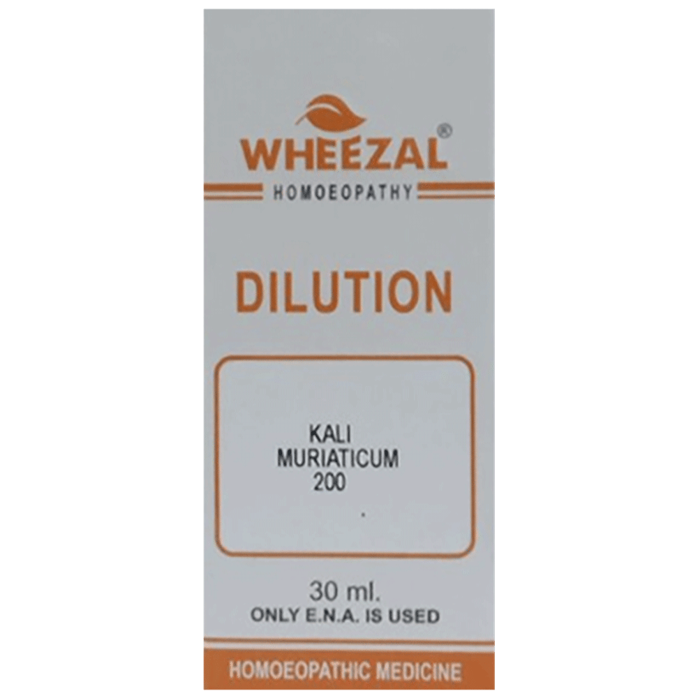 Wheezal Kali Muriaticum Dilution 200 bottle of 30 ml Dilution