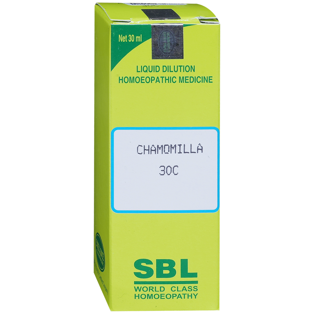 SBL Chamomilla Dilution 30 CH bottle of 30 ml Dilution SBL Chamomilla Dilution 30 CH bottle of 30 ml Dilution