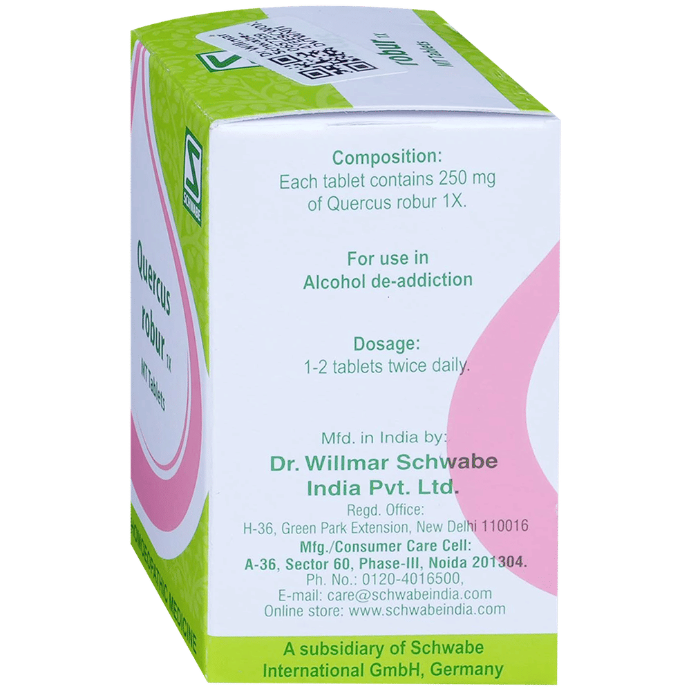 Dr Willmar Schwabe India Quercus Robur Trituration Tablet 1X bottle of 20 gm Trituration Tablet