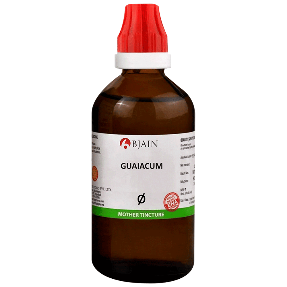 Bjain Guaiacum Mother Tincture Q bottle of 100 ml Mother Tincture