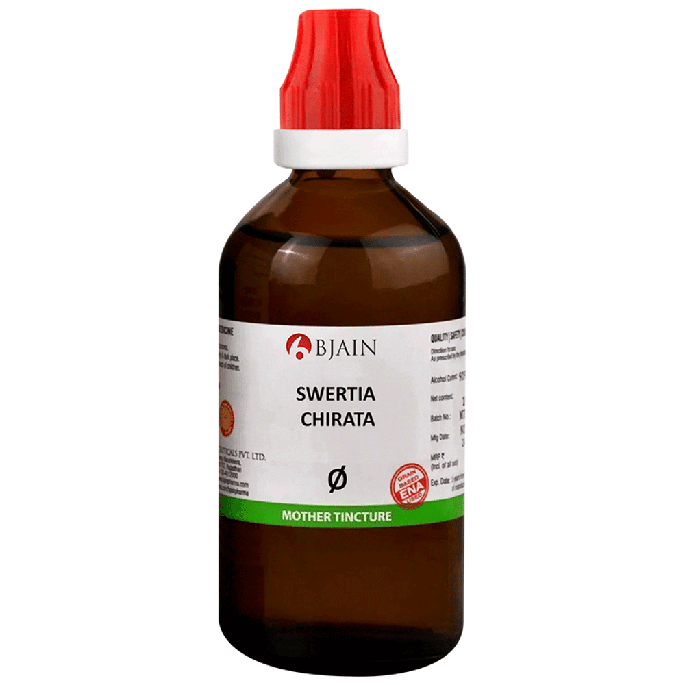Bjain Swertia Chirata Mother Tincture Q bottle of 100 ml Mother Tincture