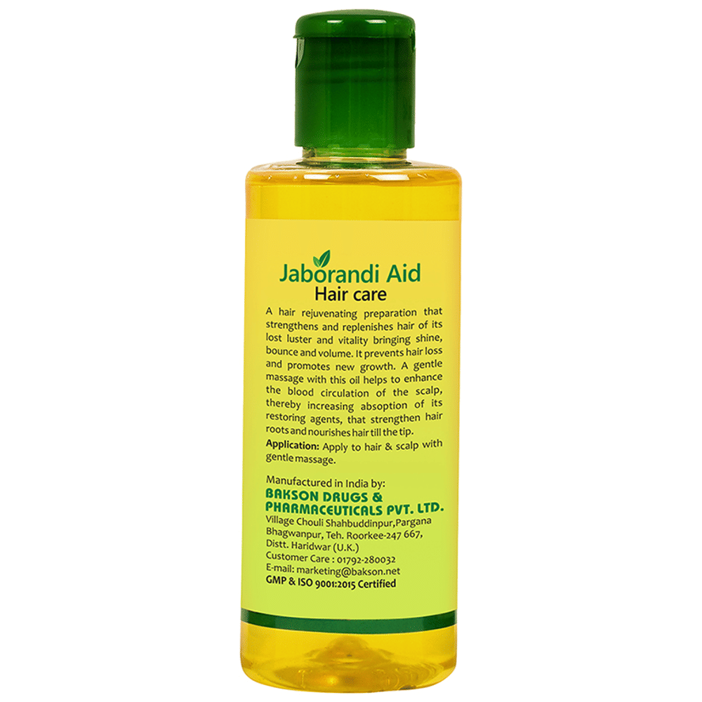 Bakson's Homeopathy Jaborandi Aid Hair Care bottle of 100 ml Oil