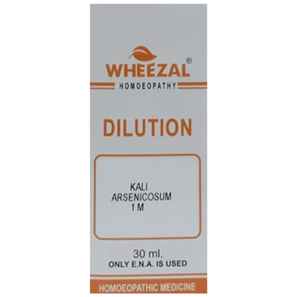Wheezal Kali Arsenicosum Dilution 1M bottle of 30 ml Dilution Wheezal Kali Arsenicosum Dilution 1M bottle of 30 ml Dilution