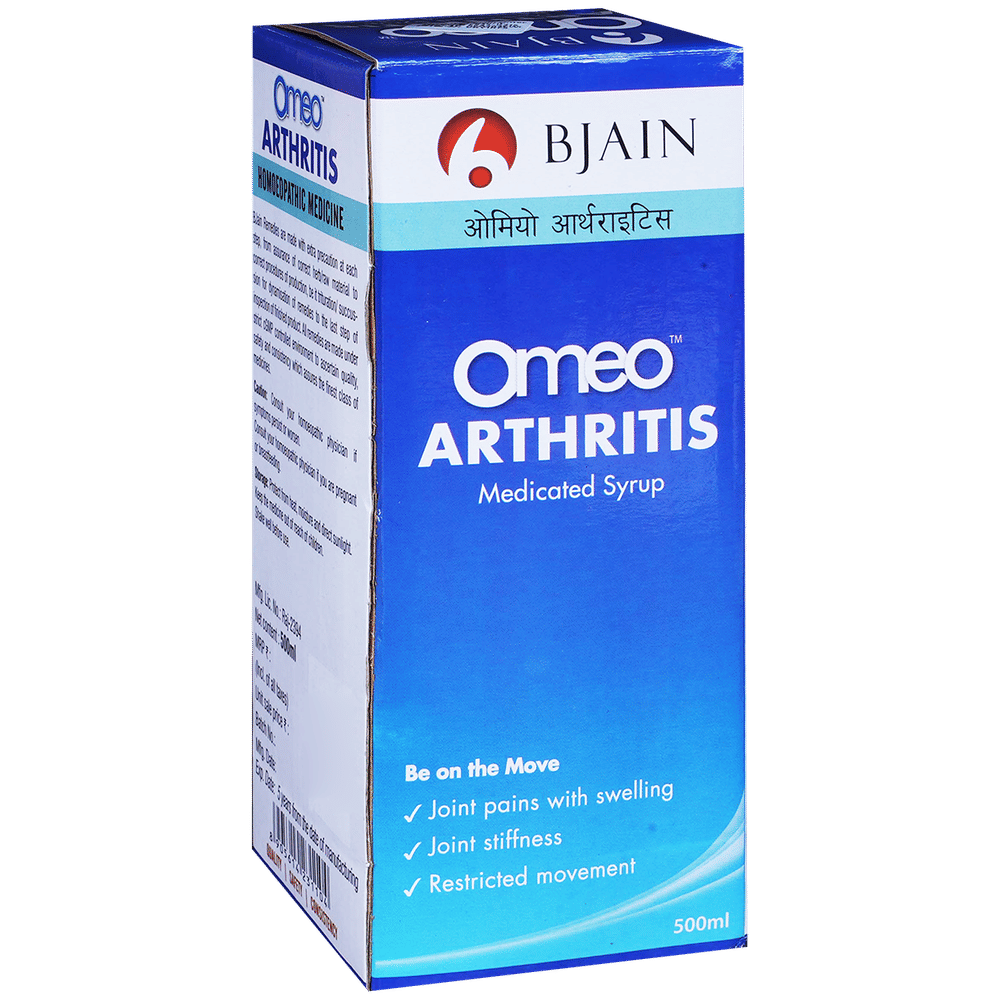 Bjain Omeo Arthritis Syrup bottle of 500 ml Syrup