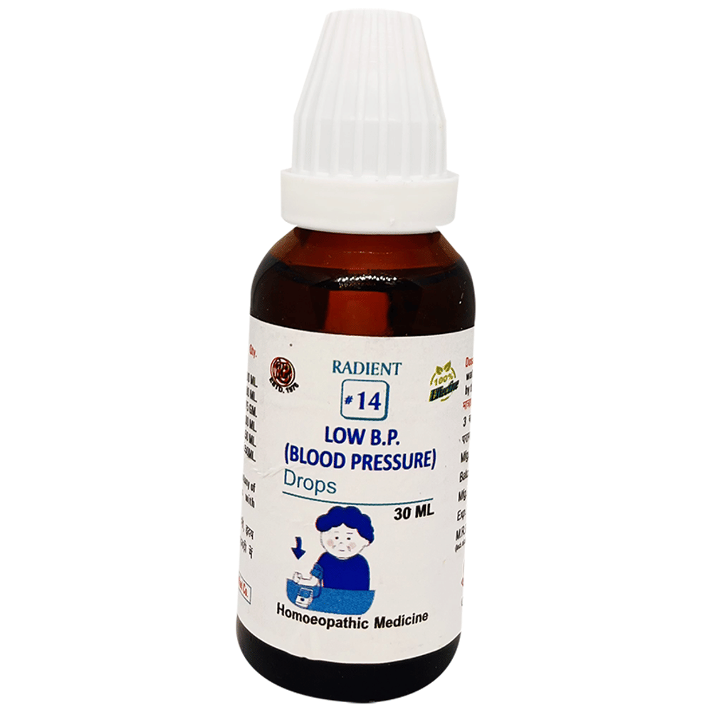 Radient 14 Low B.P. (Blood Pressure) Oral Drops bottle of 30 ml Oral Drops