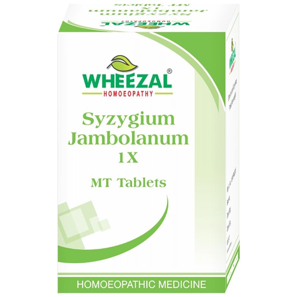 Wheezal Syzygium Jambolanum 1X MT Tablet bottle of 25 gm Tablet