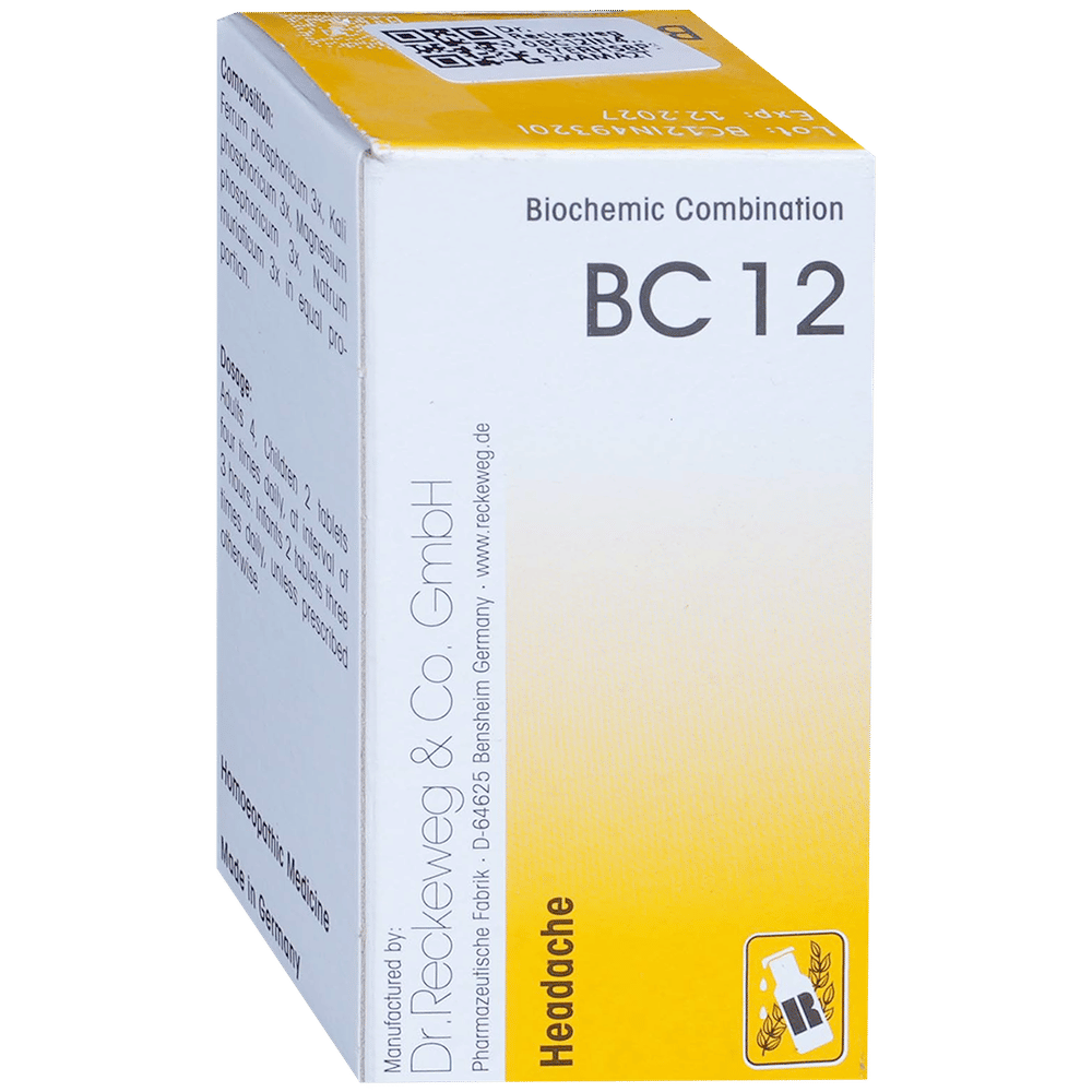 Dr. Reckeweg Bio-Combination 12 (BC 12) Tablet bottle of 20 gm Biocombination Tablet Dr. Reckeweg Bio-Combination 12 (BC 12) Tablet bottle of 20 gm Biocombination Tablet