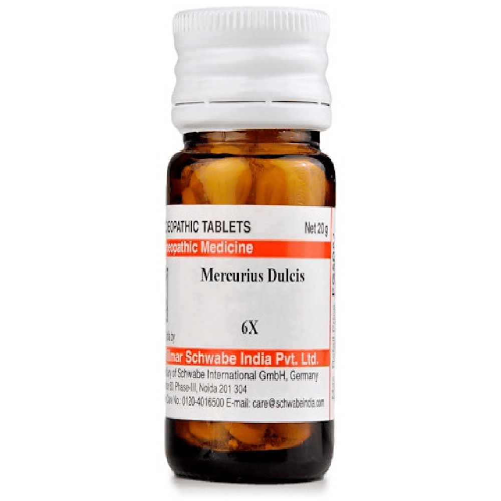 Dr Willmar Schwabe India Mercurius Dulcis Trituration Tablet 6X bottle of 20 gm Trituration Tablet