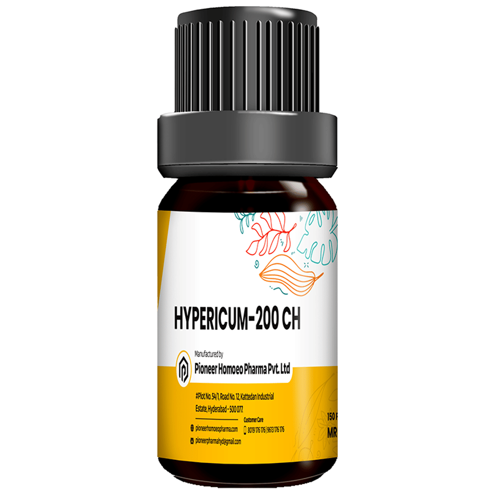 Pioneer Pharma Hypericum Globules Pellets Multidose Pills 200 CH bottle of 150 tablets