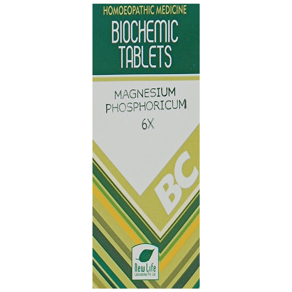 New Life Magnesium Phosphoricum Biochemic Tablet 6X bottle of 25 gm Biochemic Tablet
