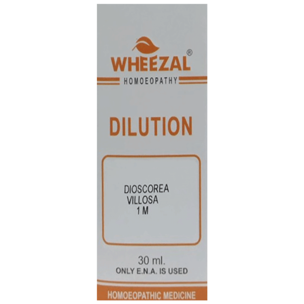 Wheezal Discorea Villosa Dilution 1M bottle of 30 ml Dilution