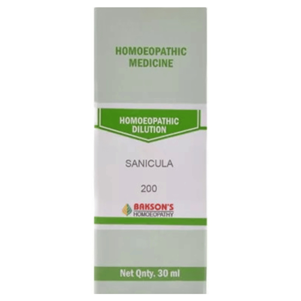 Bakson's Homeopathy Sanicula Dilution 200 bottle of 30 ml Dilution