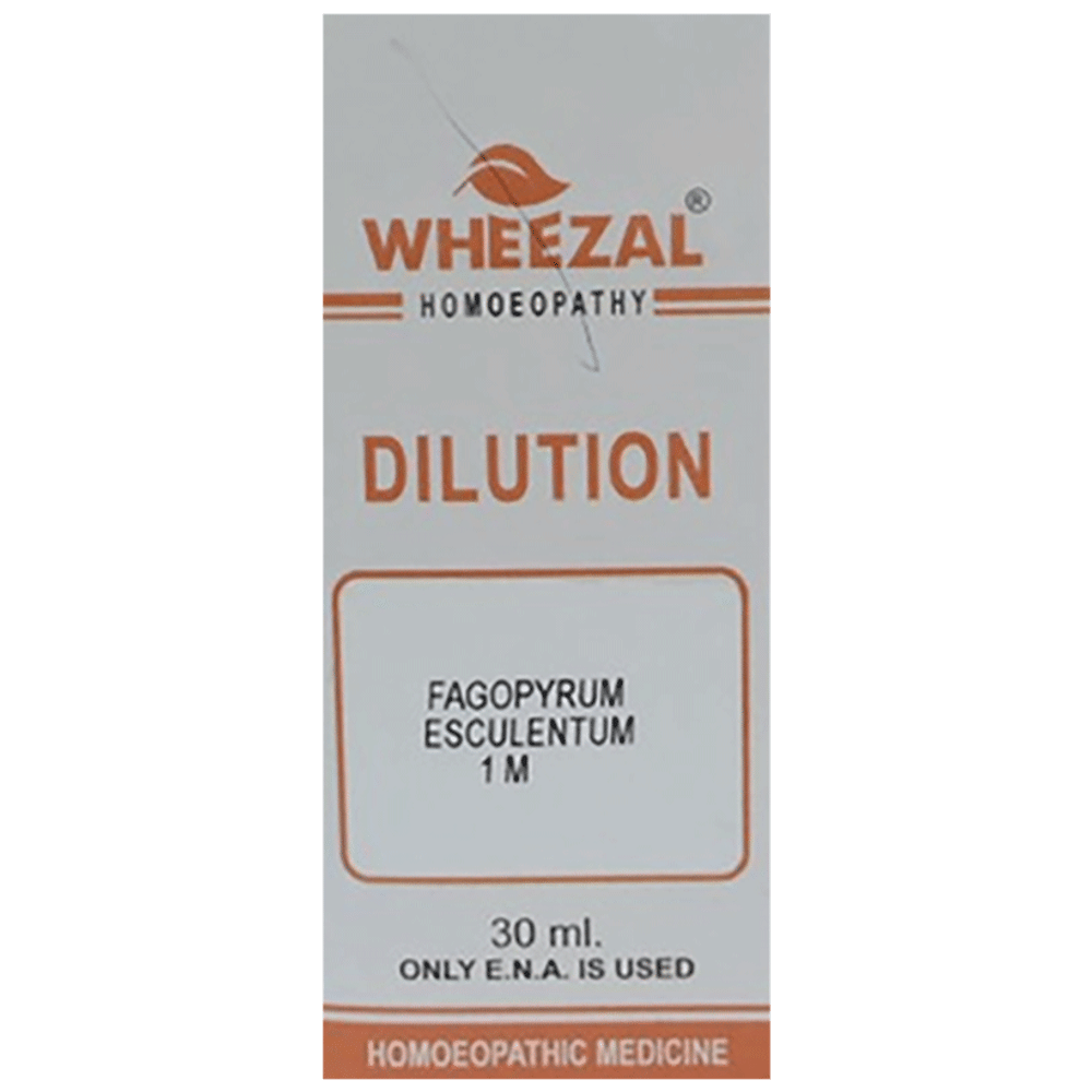 Wheezal Fagopyrum Esculentum Dilution 1M bottle of 30 ml Dilution Wheezal Fagopyrum Esculentum Dilution 1M bottle of 30 ml Dilution