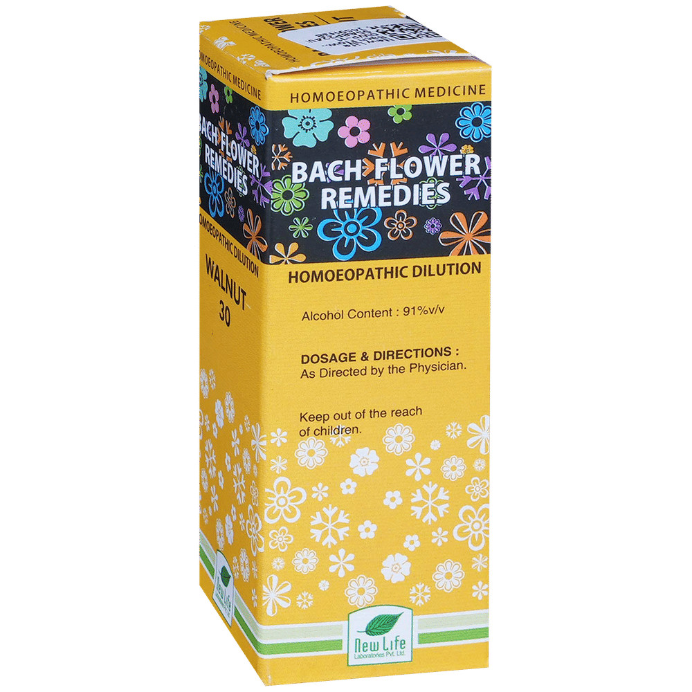 New Life Bach Flower Walnut 30 bottle of 30 ml Dilution New Life Bach Flower Walnut 30 bottle of 30 ml Dilution