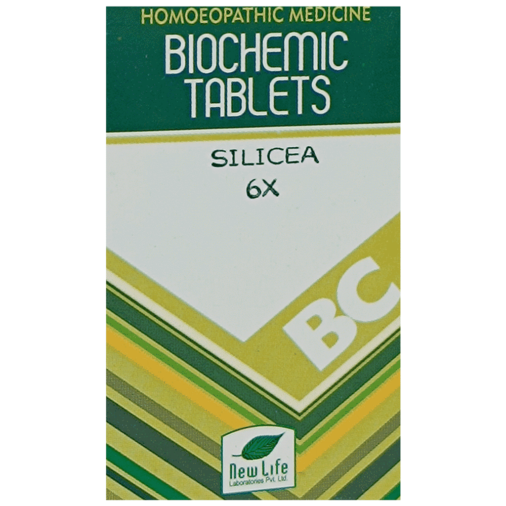 New Life Silicea Biochemic Tablet 6X bottle of 25 gm Biochemic Tablet