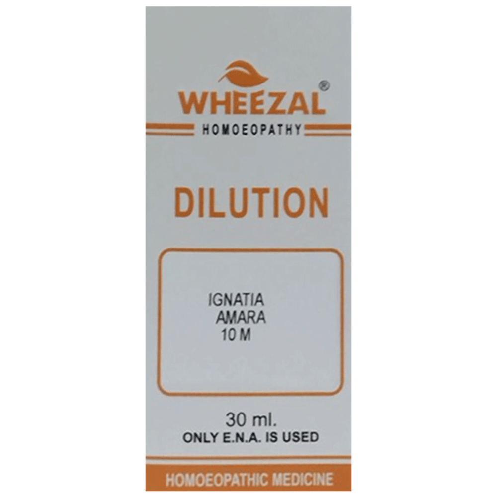 Wheezal Ignatia Amara Dilution 10M bottle of 30 ml Dilution