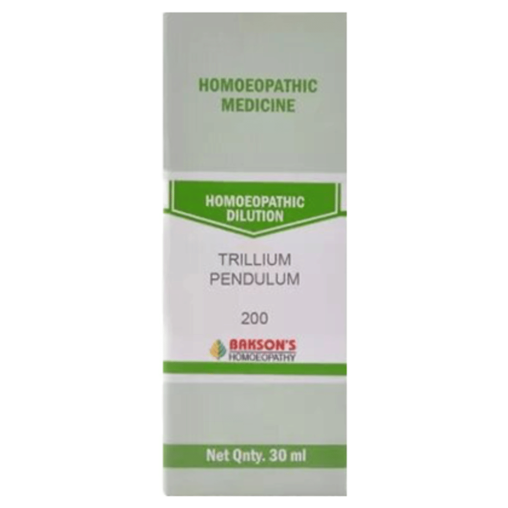 Bakson's Homeopathy Trillium Pendulum Dilution 200 bottle of 30 ml Dilution