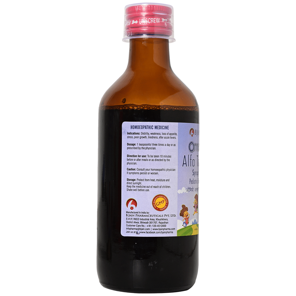 Bjain Omeo Alfa Tonic Syrup bottle of 500 ml Syrup