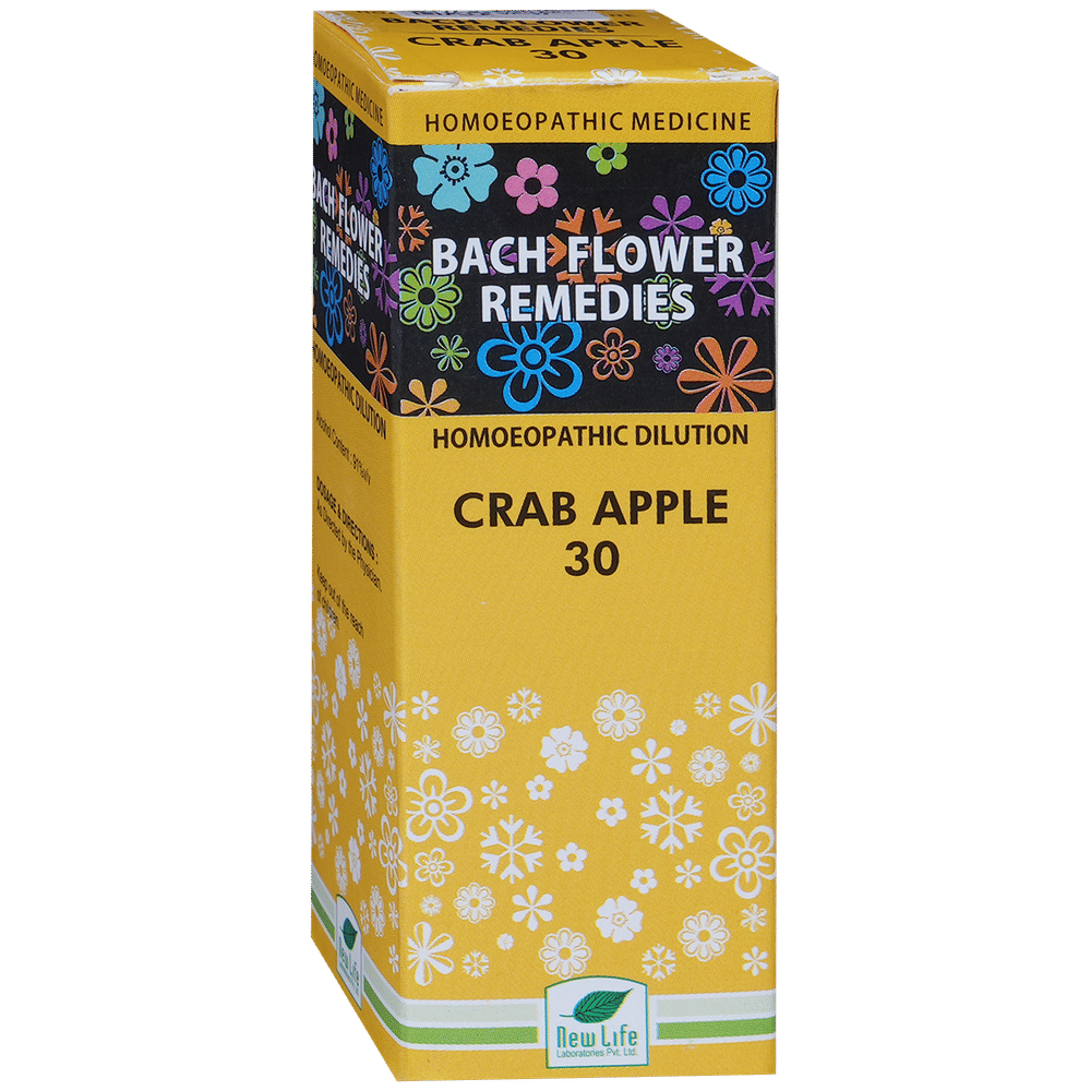 New Life Bach Flower Crab Apple 30 bottle of 30 ml Dilution New Life Bach Flower Crab Apple 30 bottle of 30 ml Dilution