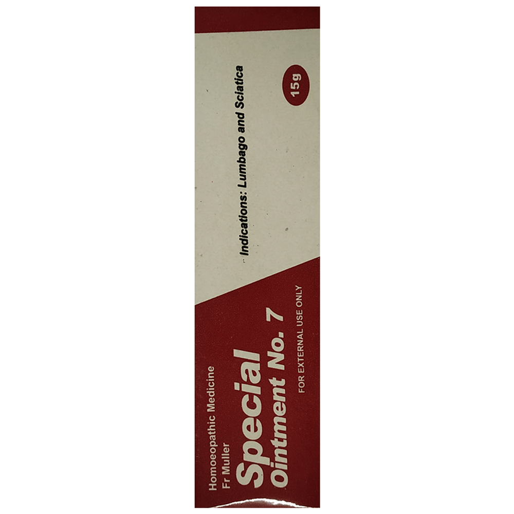 Fr Muller Special Ointment No. 7 tube of 15 gm Ointment