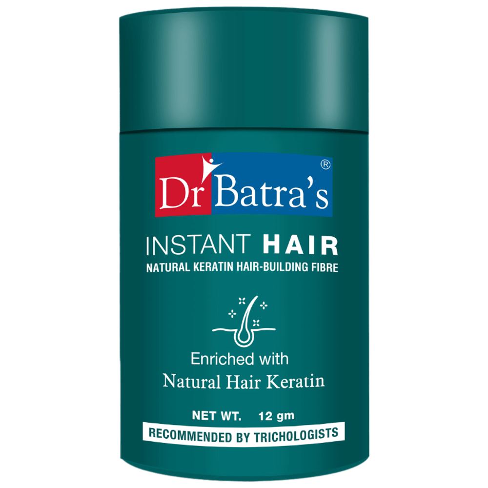 Dr Batra's Instant Hair Natural Keratin Hair Building Fibre Dark Brown bottle of 12 gm Powder Dr Batra's Instant Hair Natural Keratin Hair Building Fibre Dark Brown bottle of 12 gm Powder