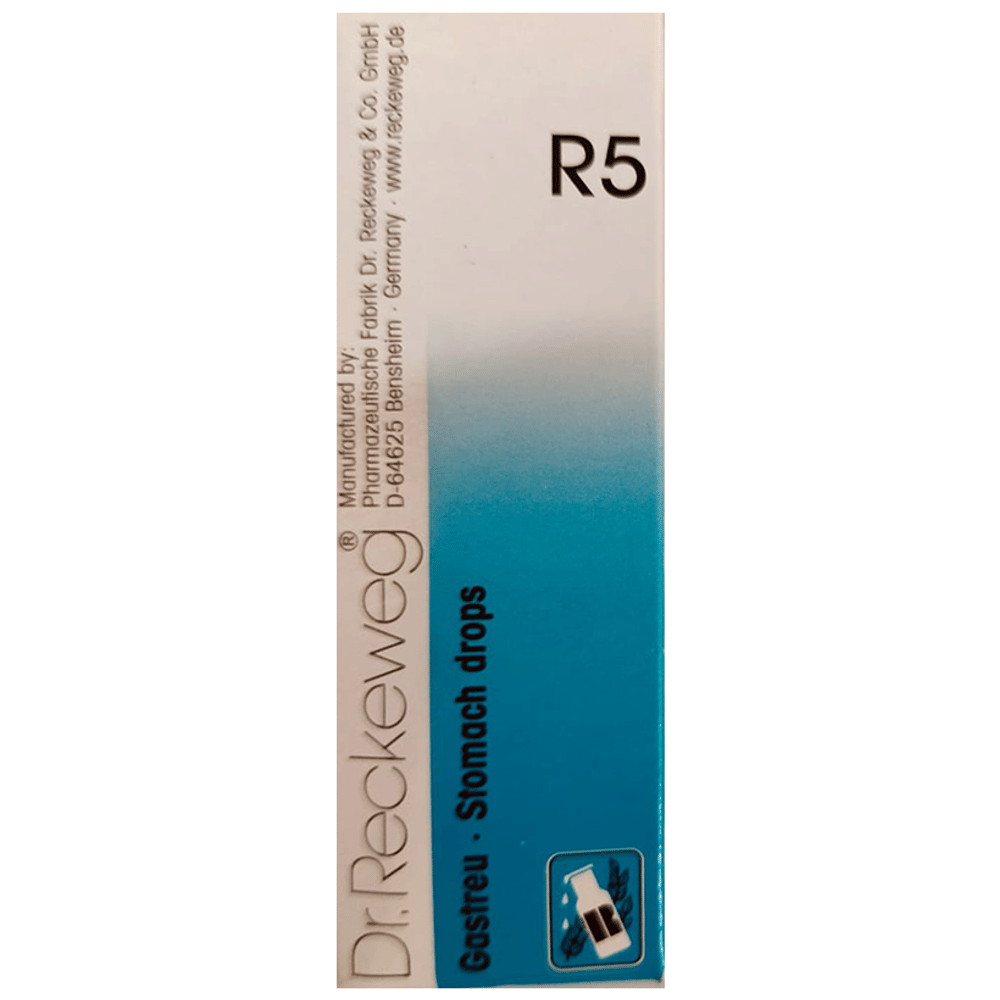 Dr. Reckeweg R5 Stomach and Digestion Drop | For Stomach Care Drop Oral Drops bottle of 22 ml Oral Drops