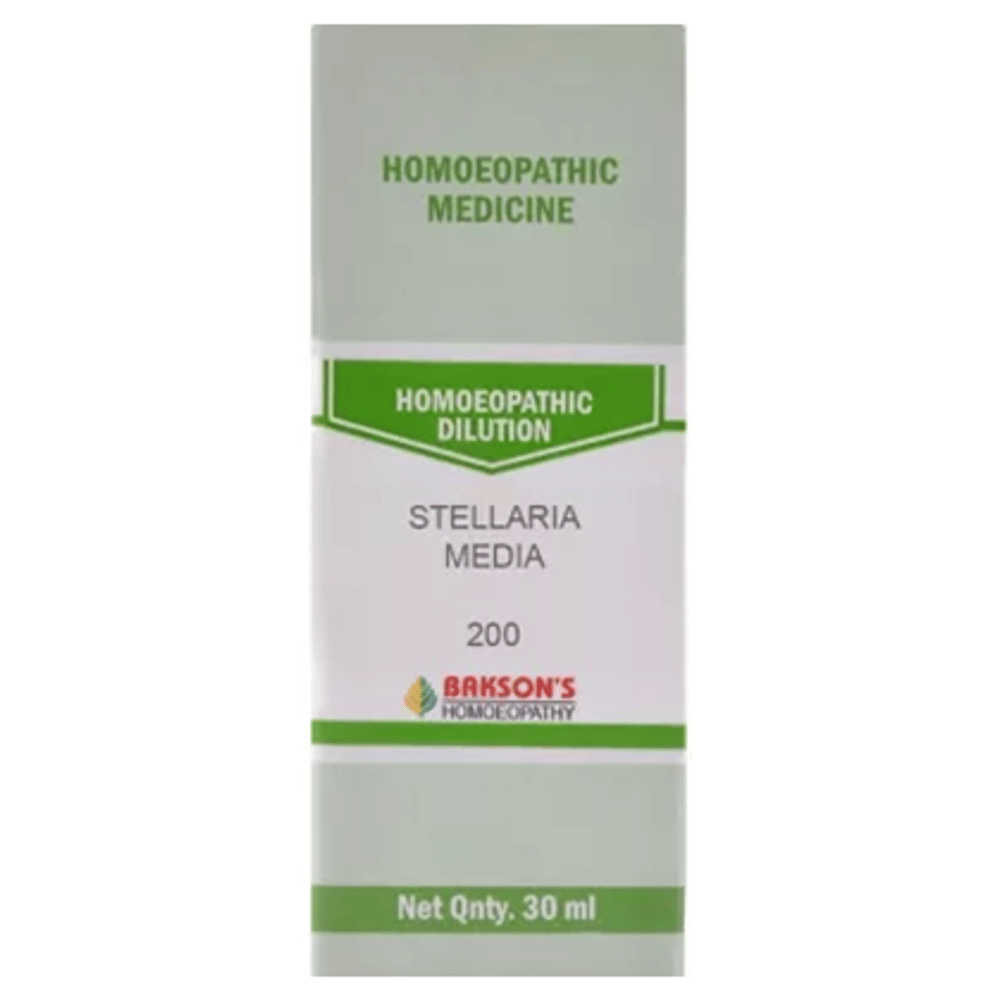 Bakson's Homeopathy Stellaria Media Dilution 200 bottle of 30 ml Dilution