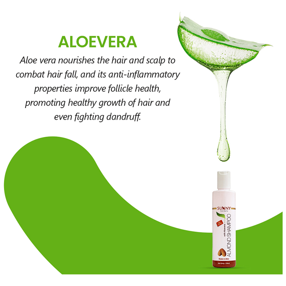 Sunny Herbals Almond Shampoo bottle of 250 ml Shampoo