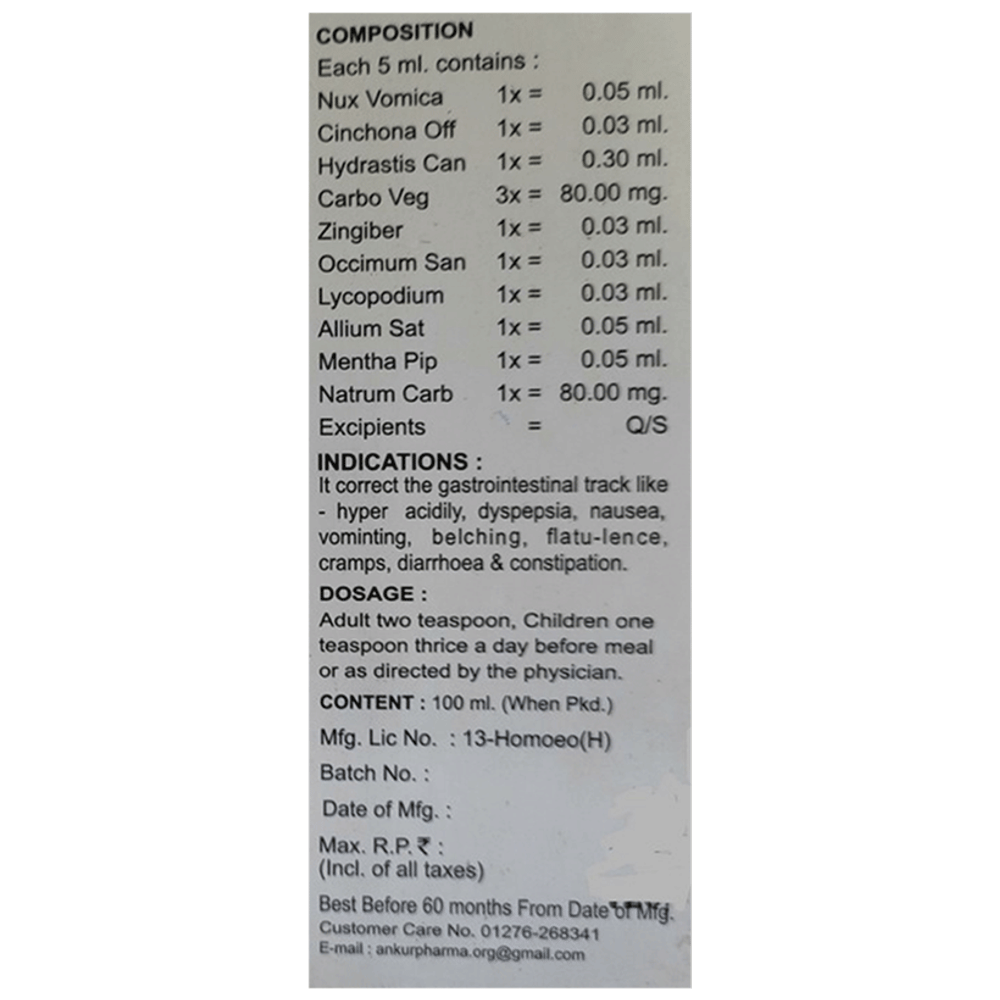 Ankur Pachak  Syrup bottle of 100 ml Syrup