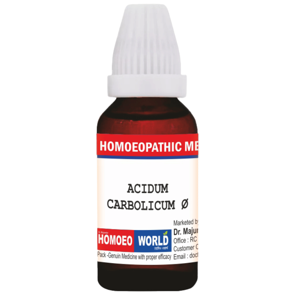 Dr. Majumder Homeo World Acidum Carbolicum Q Mother Tincture (30 ml Each) box of 1 Bottle
