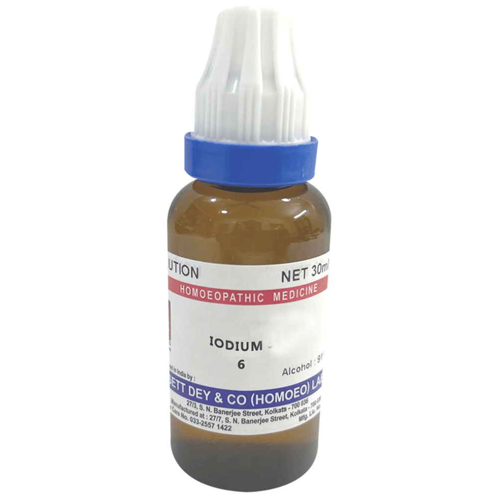 Sett Dey Iodium Dilution 6 bottle of 30 ml Dilution