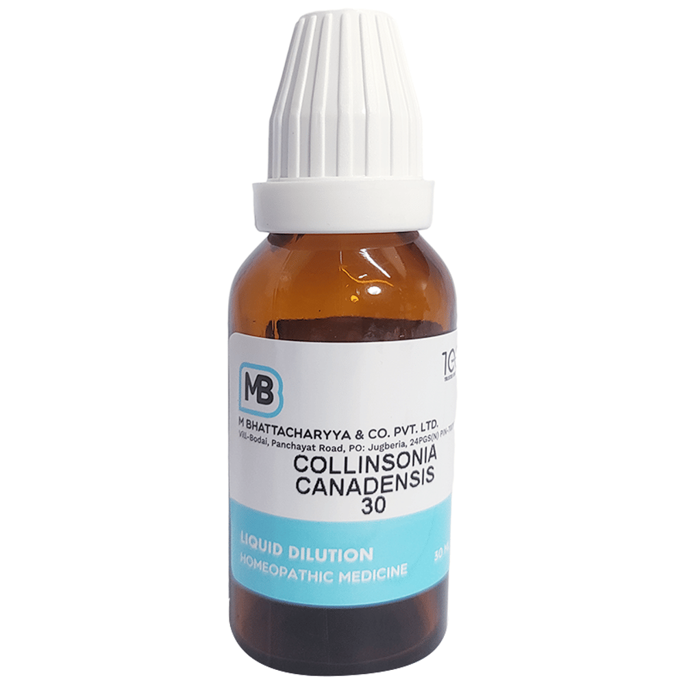 MB Collinsonia Canadensis Dilution 30 bottle of 30 ml Dilution MB Collinsonia Canadensis Dilution 30 bottle of 30 ml Dilution