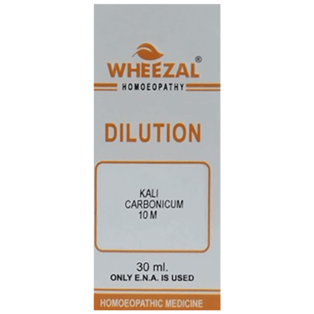 Wheezal Kali Carbonicum Dilution 10M bottle of 30 ml Dilution