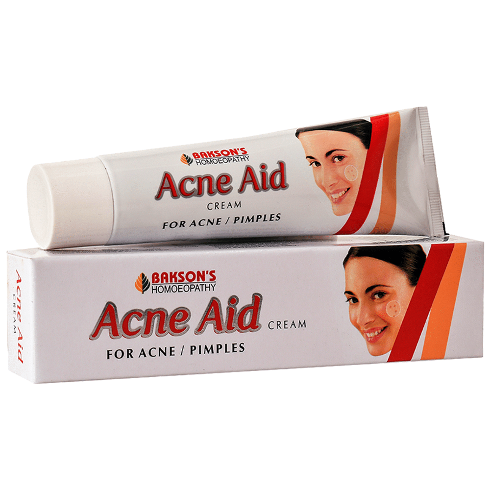 Bakson's Homeopathy Acne Aid Cream tube of 30 gm Cream