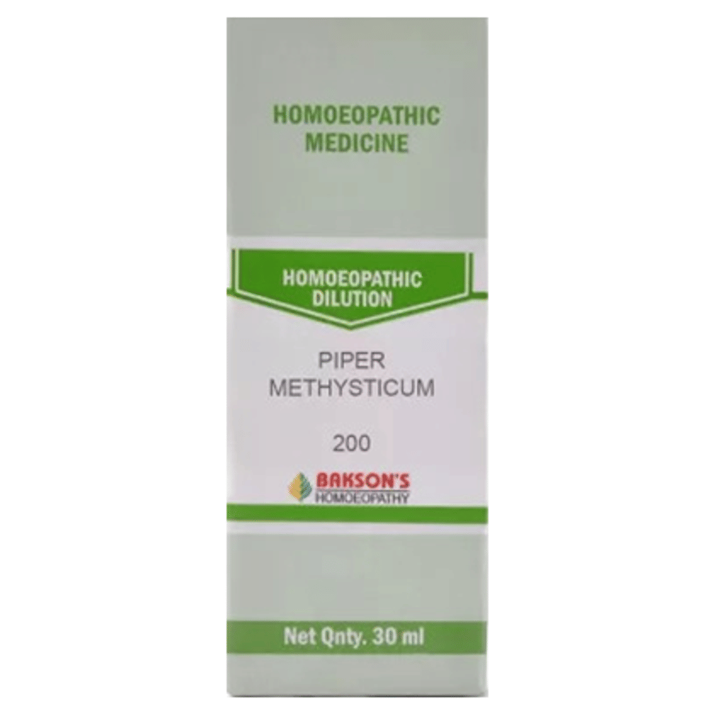 Bakson's Homeopathy Piper Methysticum  Dilution 200 bottle of 30 ml Dilution
