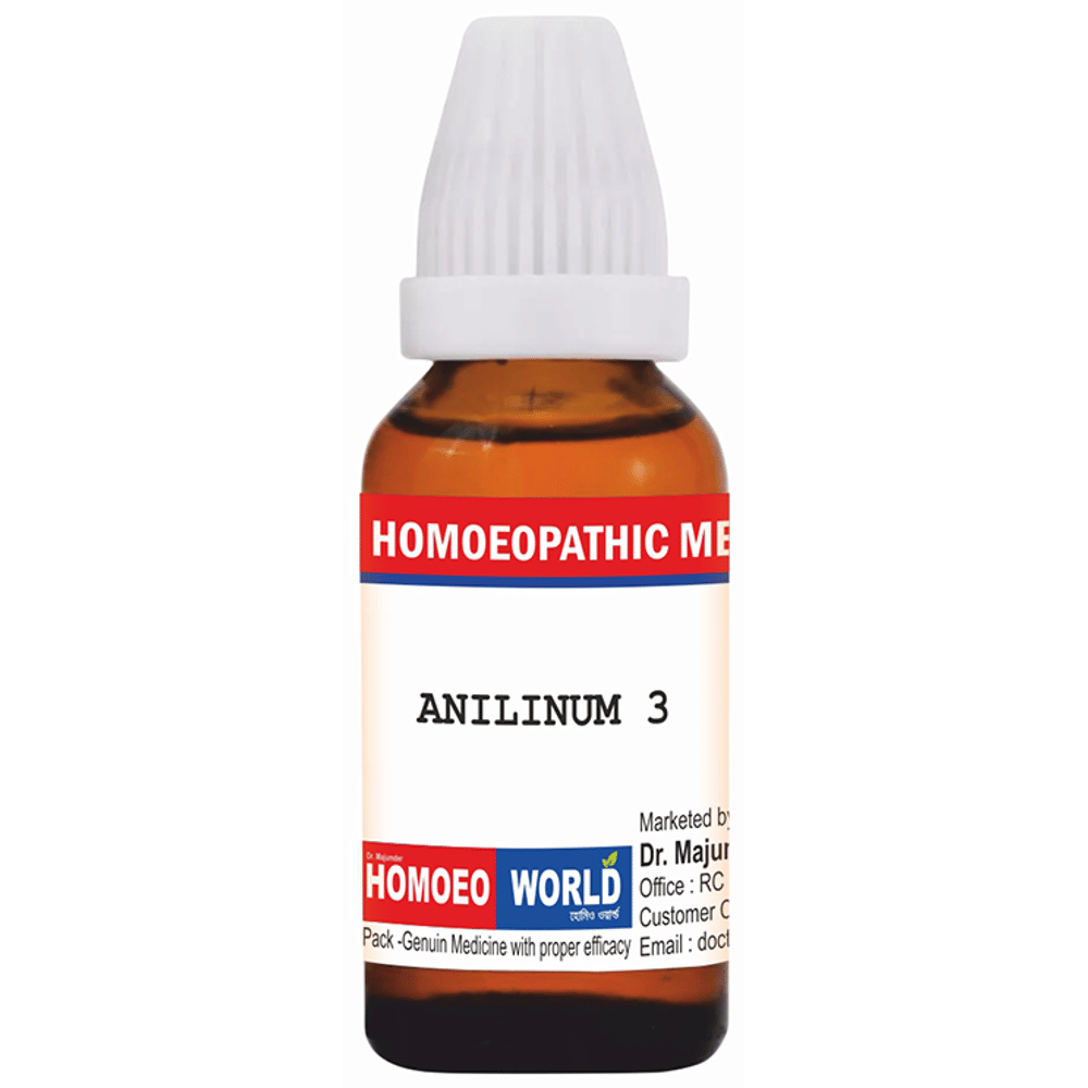 Dr. Majumder Homeo World Anilinum Dilution (30 ml Each) 3 CH combo pack of 2 bottles Dr. Majumder Homeo World Anilinum Dilution (30 ml Each) 3 CH combo pack of 2 bottles