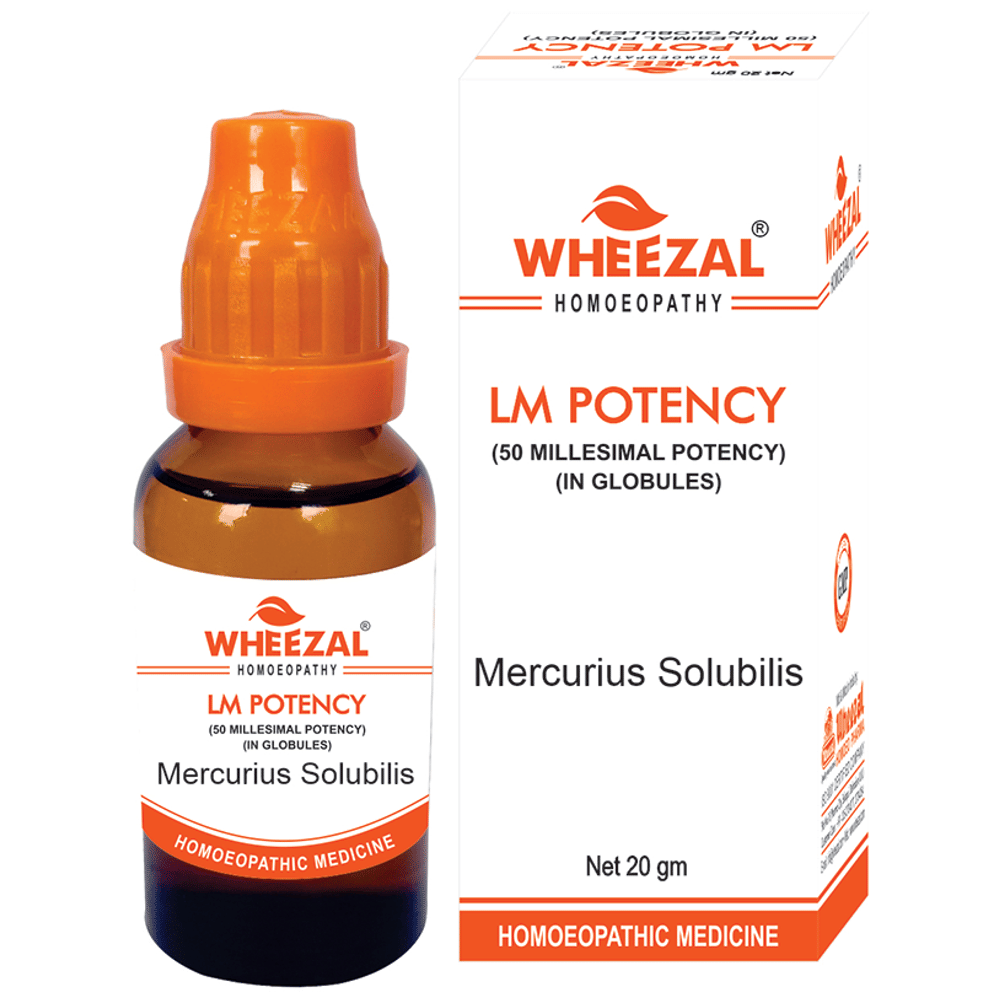 Wheezal Mercurius Solubilis Dilution 0/9 LM bottle of 20 gm Dilution Wheezal Mercurius Solubilis Dilution 0/9 LM bottle of 20 gm Dilution