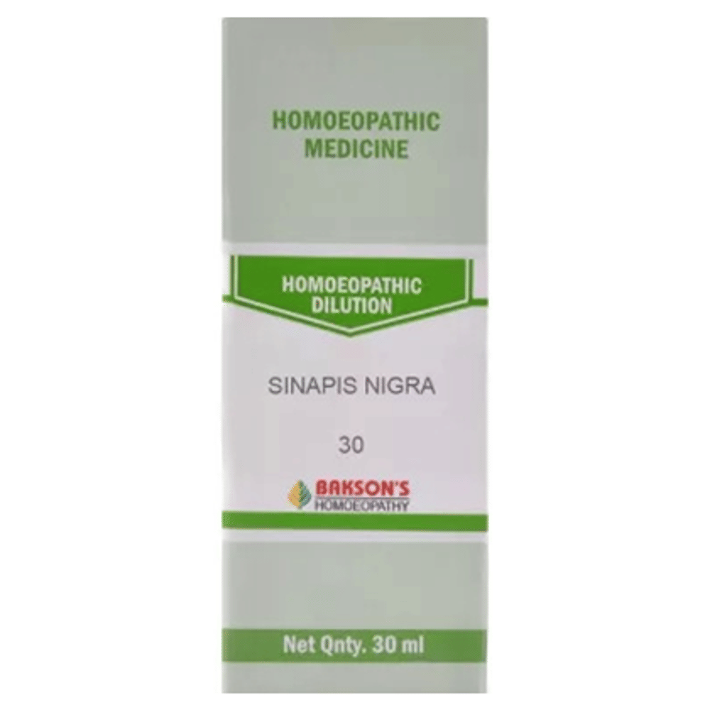 Bakson's Homeopathy Sinapis Nigra Dilution 30 bottle of 30 ml Dilution Bakson's Homeopathy Sinapis Nigra Dilution 30 bottle of 30 ml Dilution