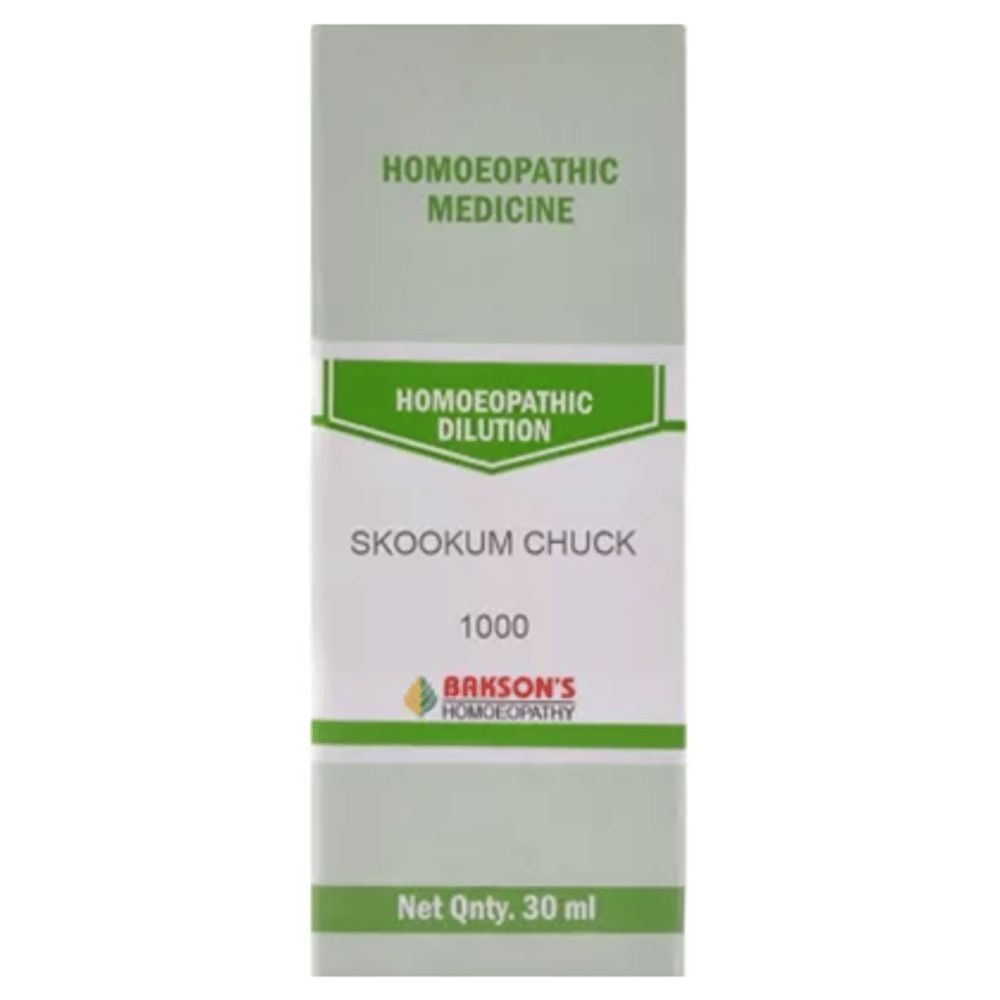 Bakson's Homeopathy Skookum Chuck Dilution 1000 CH bottle of 30 ml Dilution