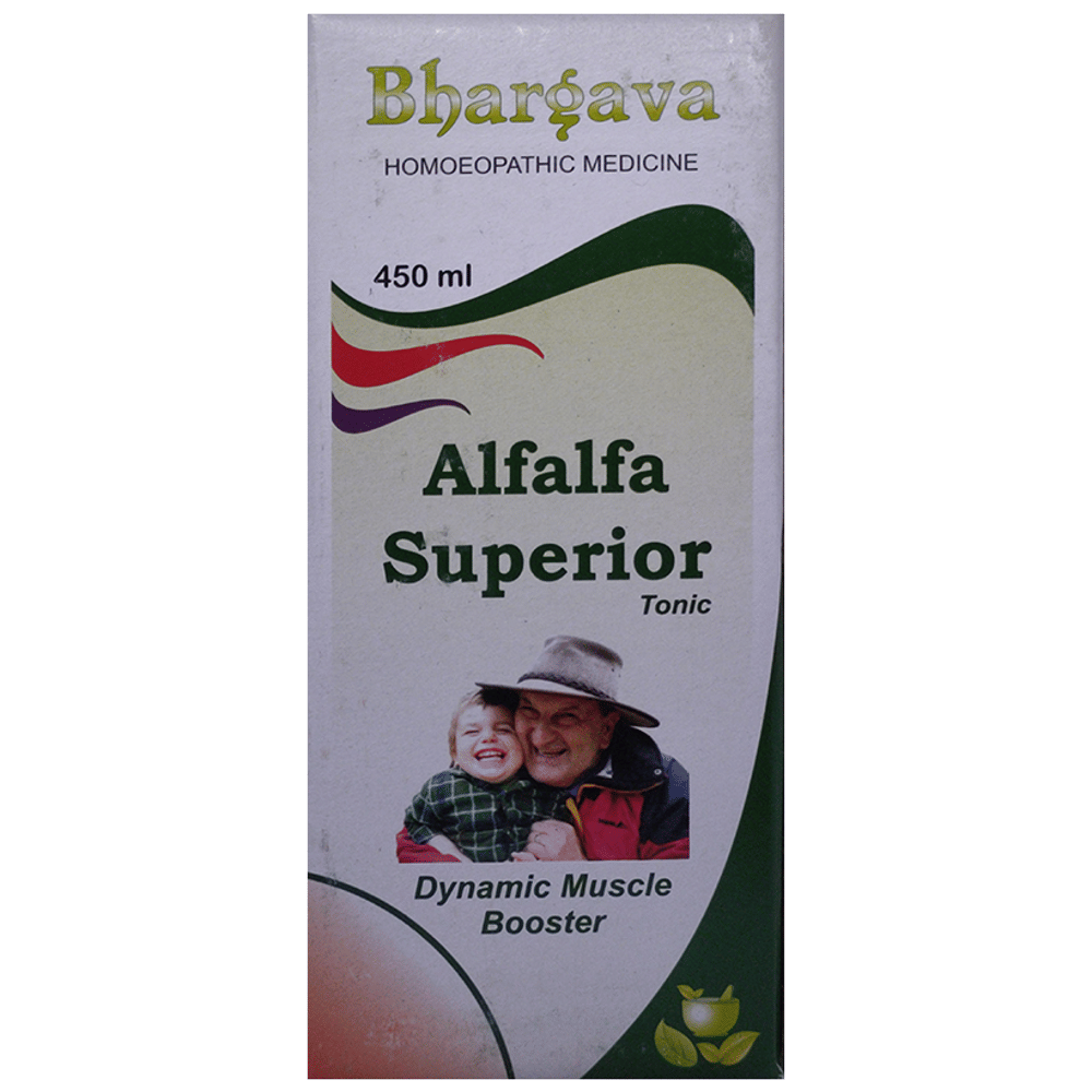 Bhargava  Alfalfa Superior  Tonic bottle of 450 ml Tonic