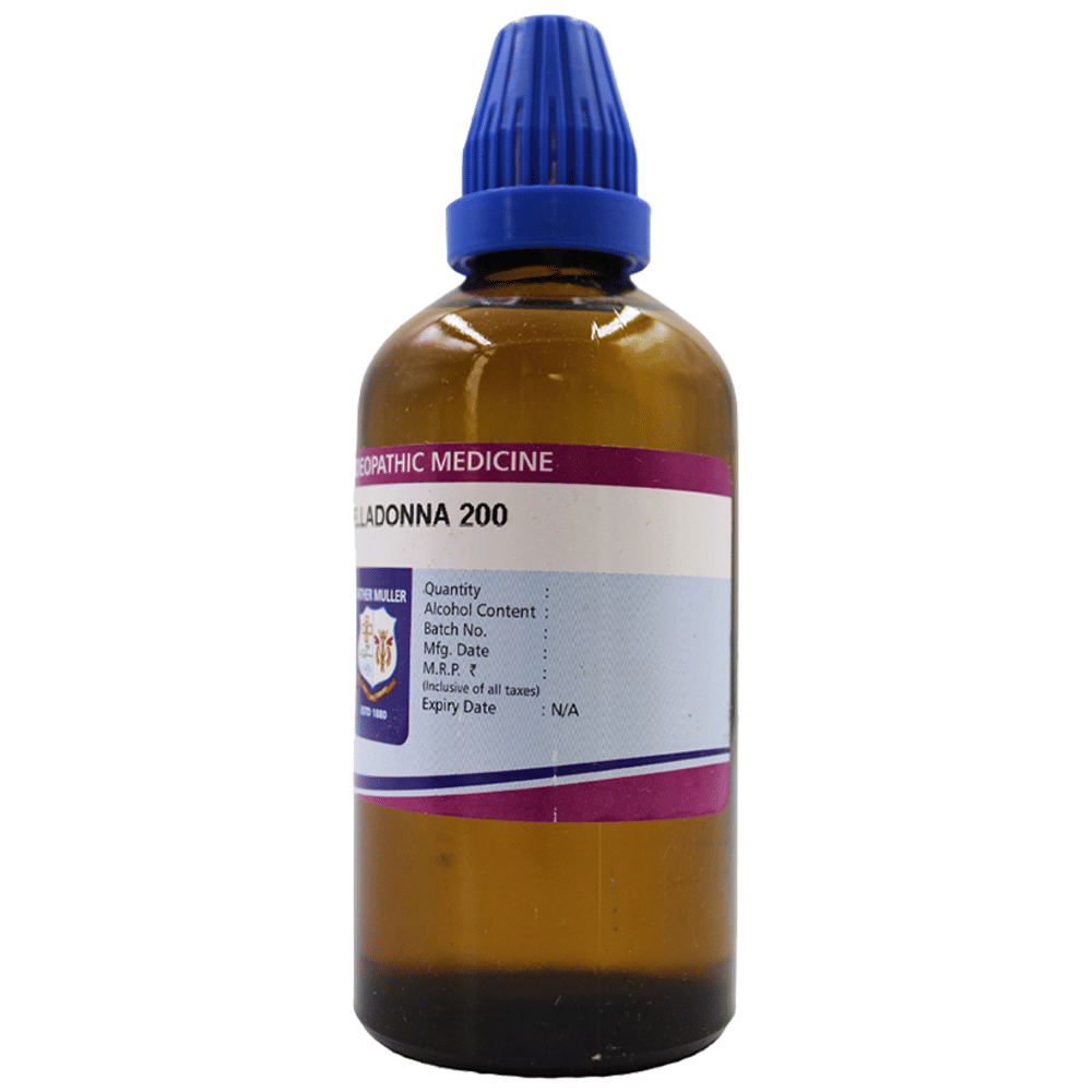 Father Muller Belladonna Drop 200C bottle of 100 ml Oral Drops