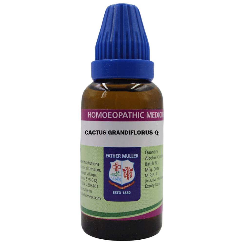 Father Muller Cactus Grandiflorus Drop Q bottle of 30 ml Drop