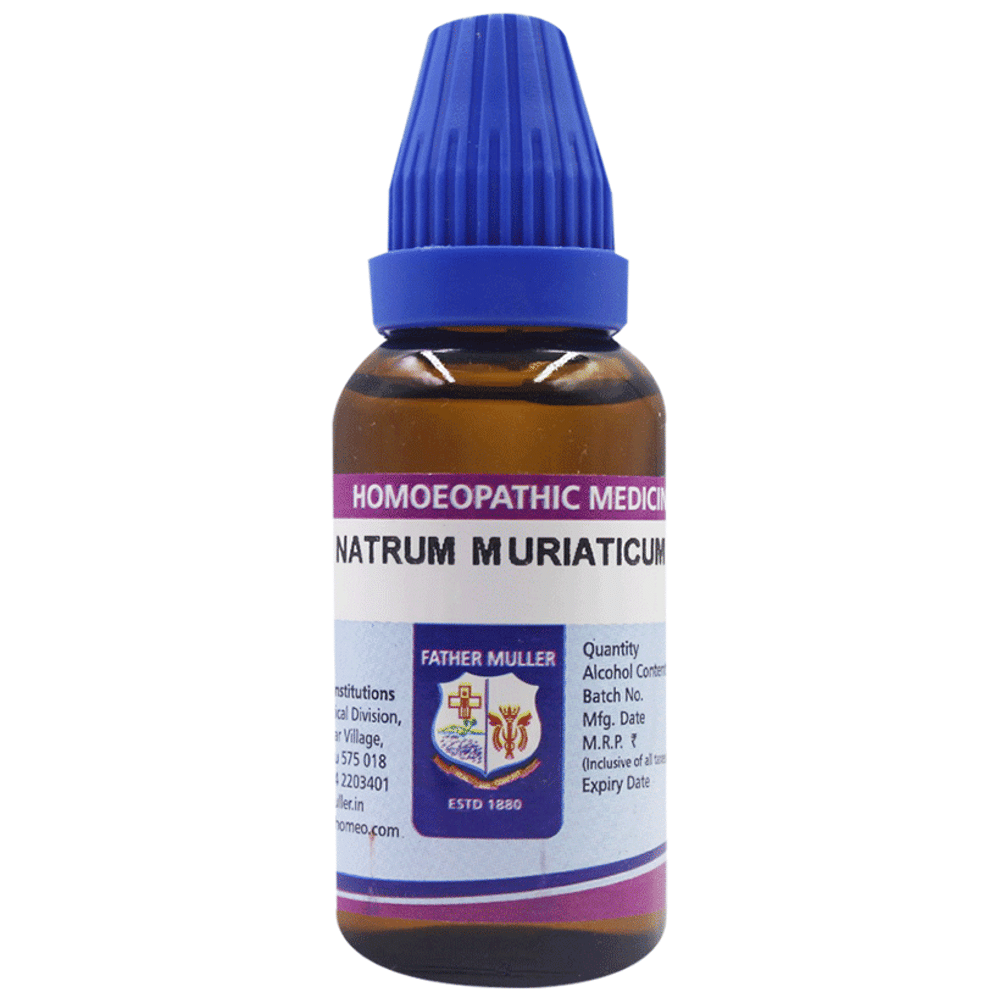Father Muller Natrum Muriaticum Drop 6 bottle of 30 ml Oral Drops