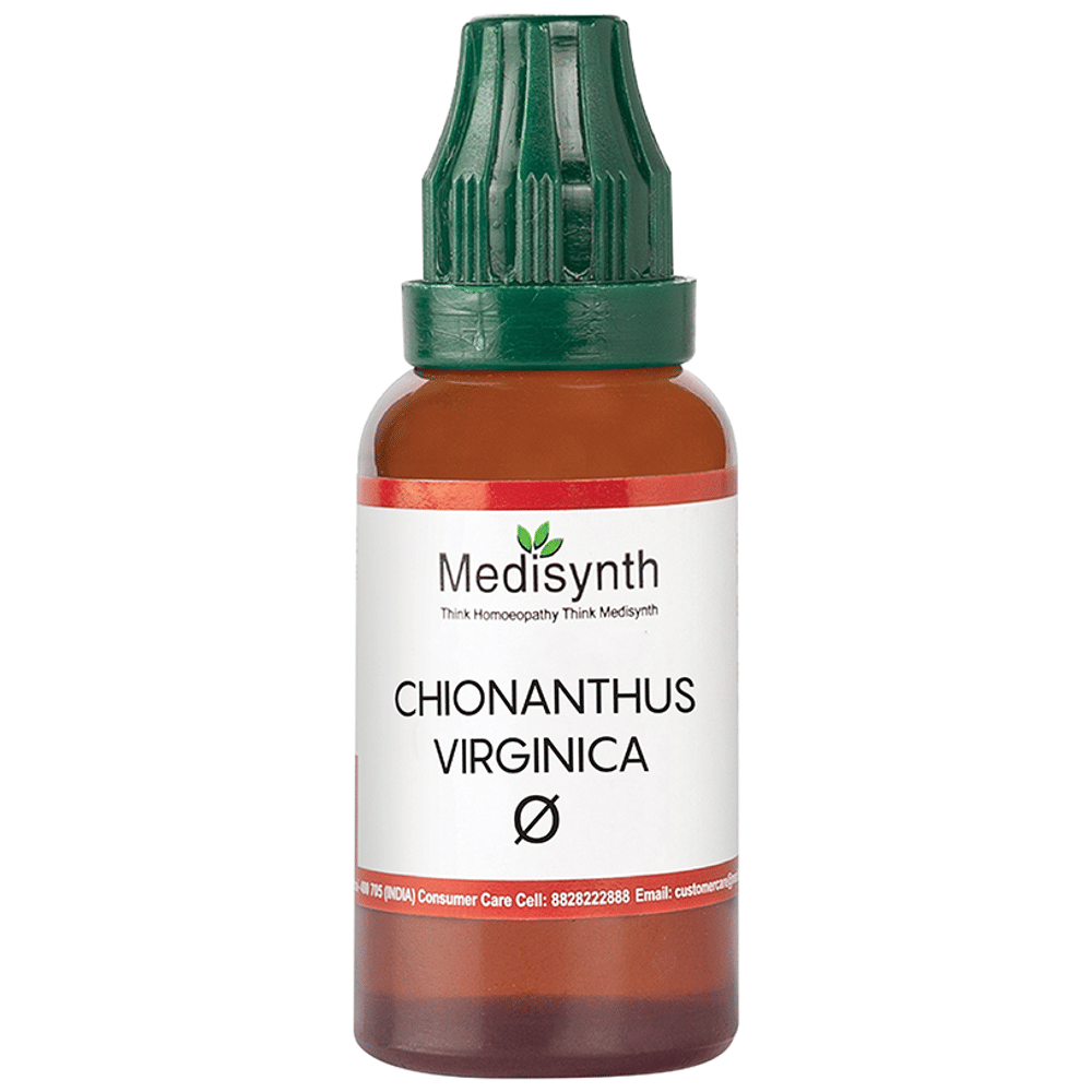Medisynth Chionanthus Virginica  Mother Tincture Q bottle of 30 ml Mother Tincture