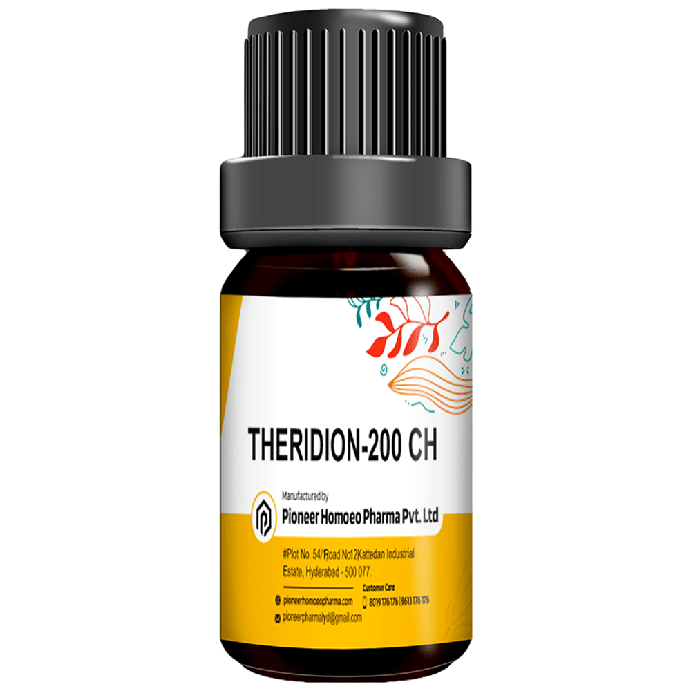 Pioneer Pharma Theridion Globules Pellets Multidose Pills Tablet 200 CH bottle of 150 tablets